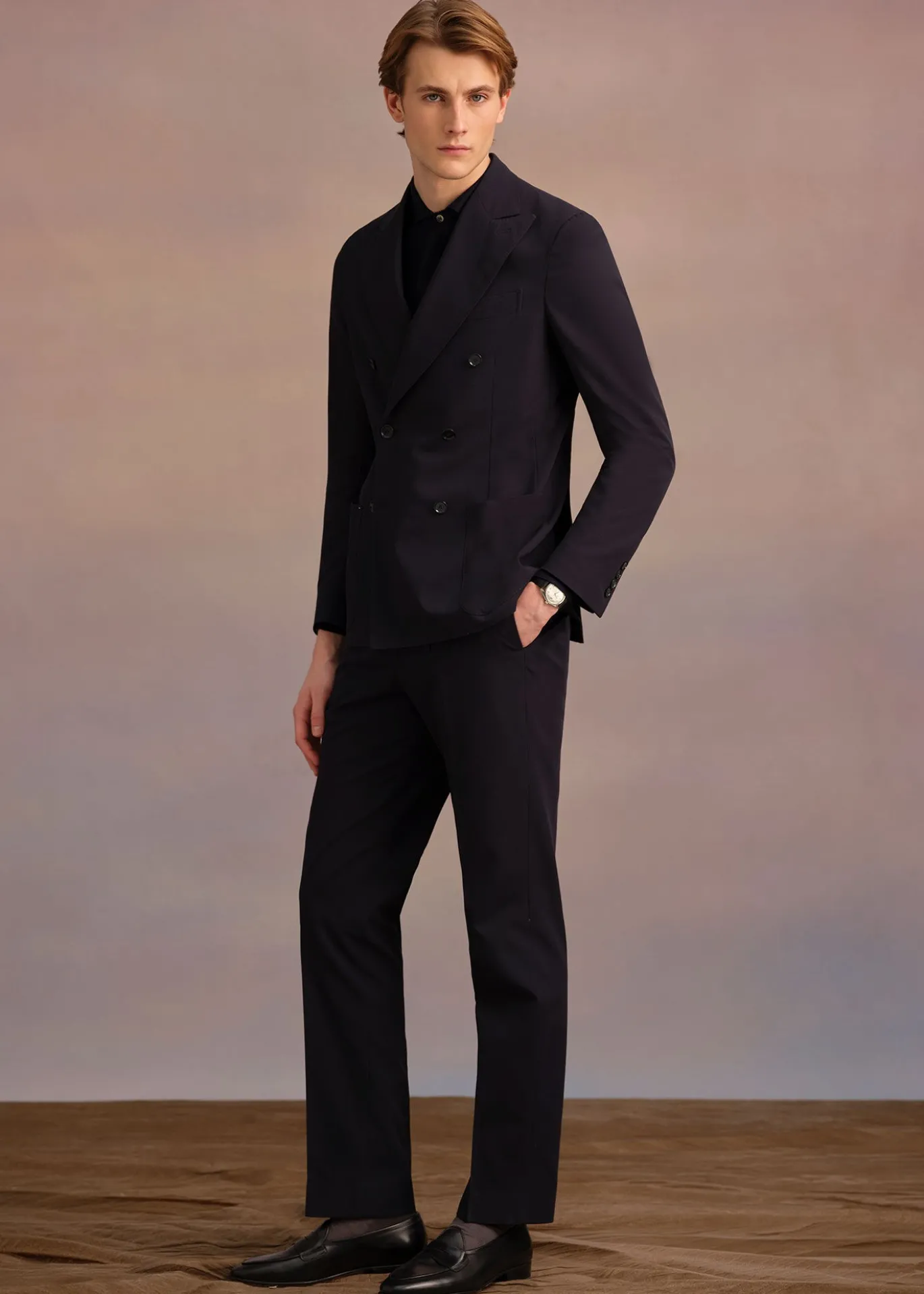 All Year Cotton Double Breasted Suit