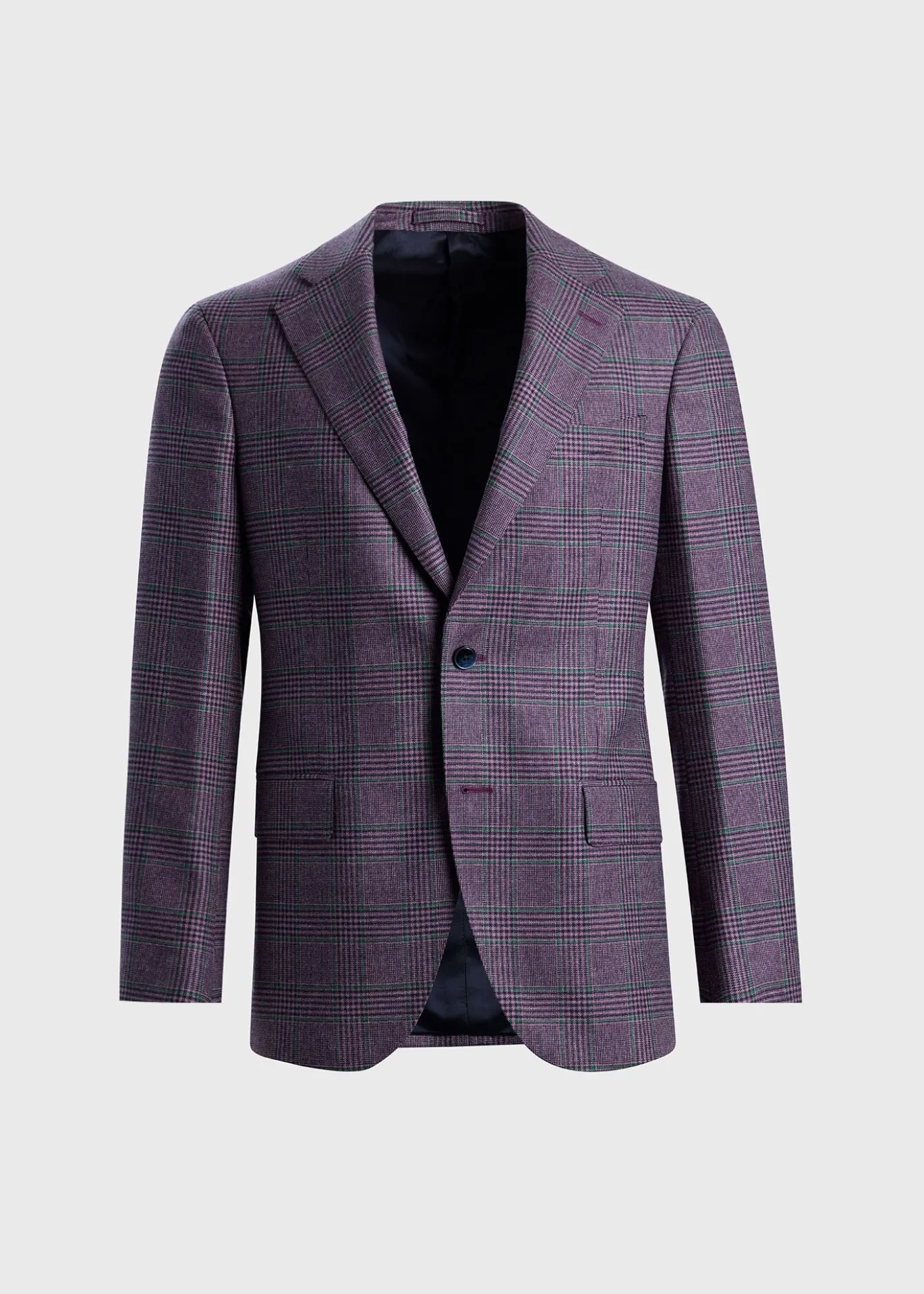All Year Wool & Cashmere Plaid Jacket