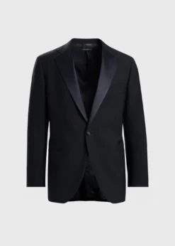 All Year Wool Tuxedo with Satin Notch Lapel