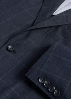 All Year Wool Windowpane Suit