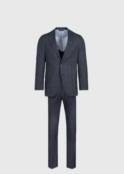 All Year Wool Windowpane Suit