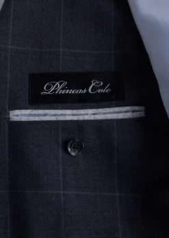 All Year Wool Windowpane Suit