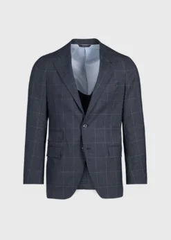All Year Wool Windowpane Suit