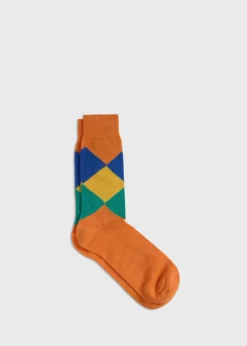Argyle Crew Sock