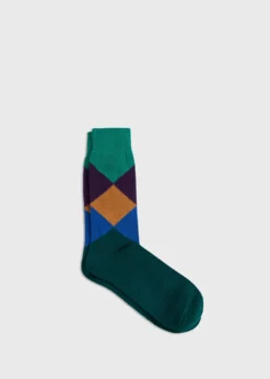 Argyle Crew Sock