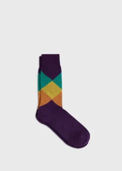 Argyle Crew Sock