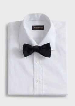 Banded Satin Formal Bow Tie