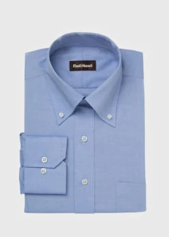 Blue Sea Island Cotton Dress Shirt