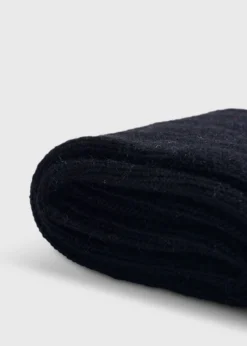 Cashmere Blend Ribbed Sock