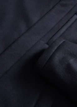 Cashmere Coat with Faux Fur Collar