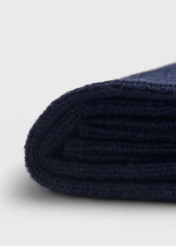 Cashmere Ribbed Crew Sock