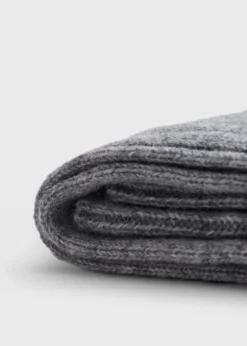 Cashmere Ribbed Crew Sock