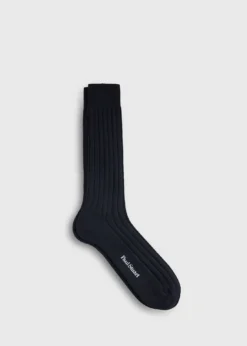 Cashmere Ribbed Crew Sock