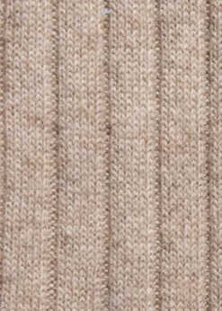 Cashmere Ribbed Crew Sock