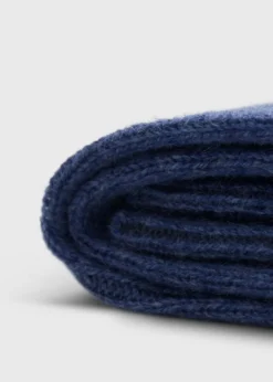 Cashmere Ribbed Sock