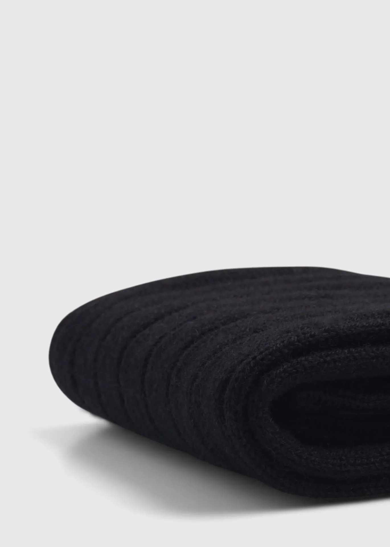 Cashmere Ribbed Sock