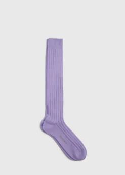 Cashmere Ribbed Sock