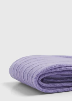 Cashmere Ribbed Sock