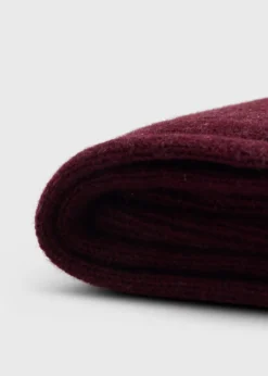 Cashmere Ribbed Sock