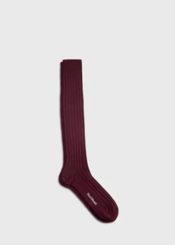 Cashmere Ribbed Sock