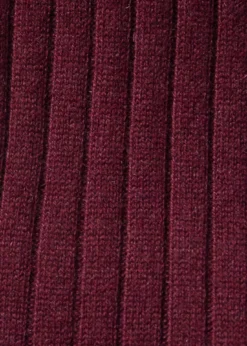 Cashmere Ribbed Sock