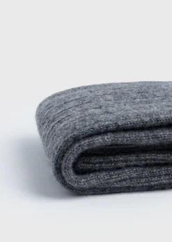 Cashmere Ribbed Sock