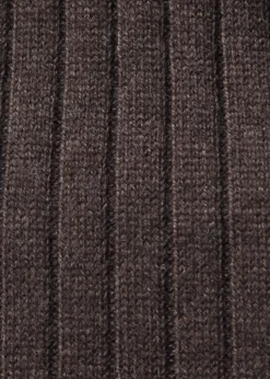 Cashmere Ribbed Sock