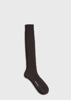 Cashmere Ribbed Sock