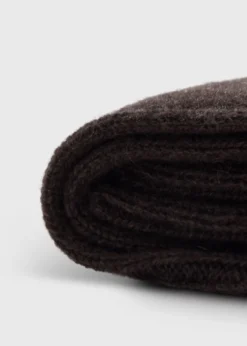 Cashmere Ribbed Sock