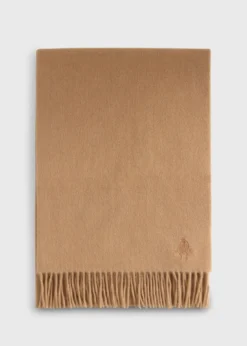 Cashmere Scarf with Man on the Fence Logo