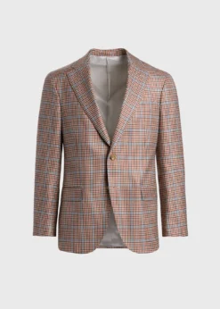 Cashmere & Silk Plaid Jacket