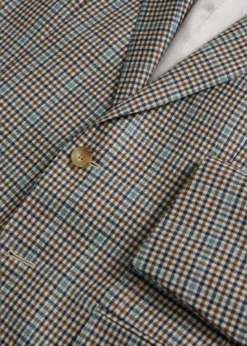 Cashmere & Silk Plaid Jacket