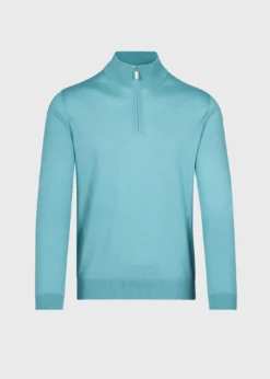 Cashmere & Silk Quarter ZipPullover