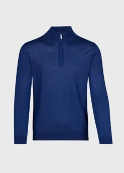 Cashmere & Silk Quarter ZipPullover