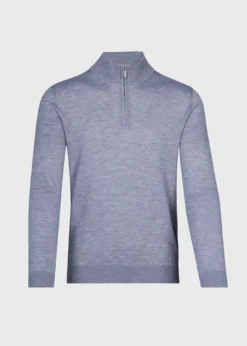Cashmere & Silk Quarter ZipPullover