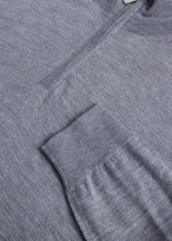 Cashmere & Silk Quarter ZipPullover