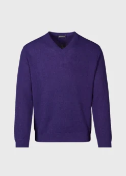 Classic Alpaca Links V-Neck Sweater
