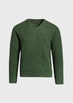 Classic Alpaca Links V-Neck Sweater