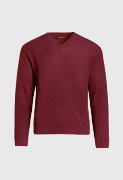 Classic Alpaca Links V-Neck Sweater