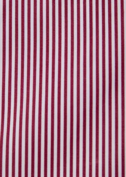 Classic Spread Collar Pencil Stripe Dress Shirt