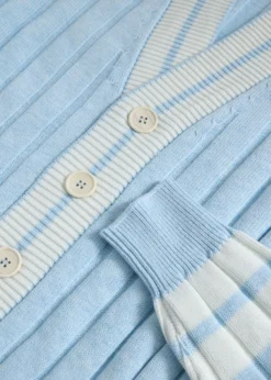 Cotton Cable Knit Tennis Cardigan