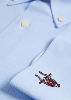 Cotton Oxford Logo Sport Shirt