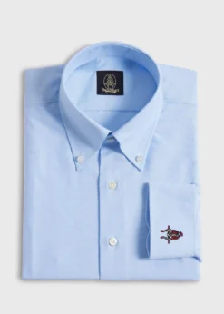 Cotton Oxford Logo Sport Shirt