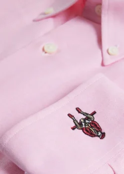 Cotton Oxford Logo Sport Shirt