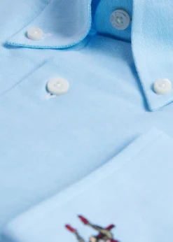 Cotton Oxford Logo Sport Shirt