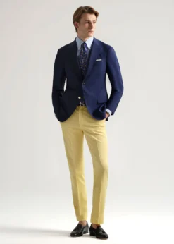 Cotton & Silk Garment Dyed Trouser