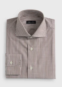 Cotton Stripe Dress Shirt