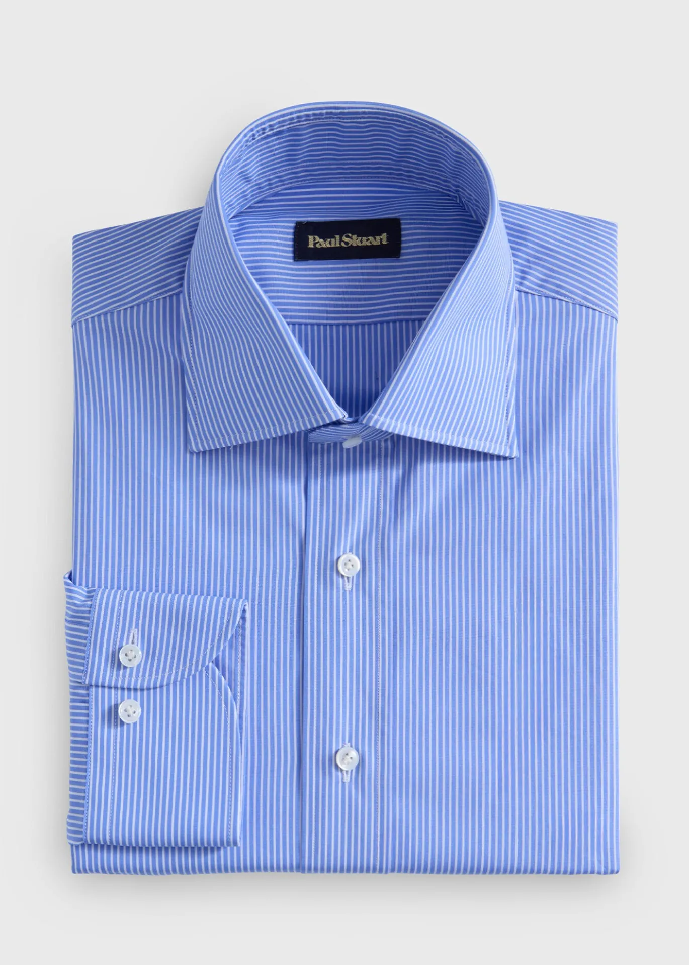 Cotton Stripe Dress Shirt