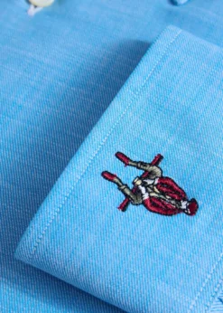 Cotton Twill Logo Sport Shirt