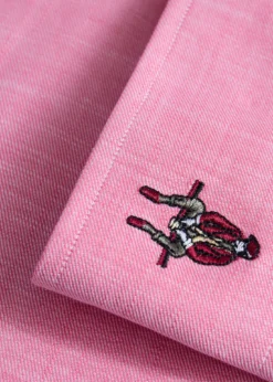Cotton Twill Logo Sport Shirt